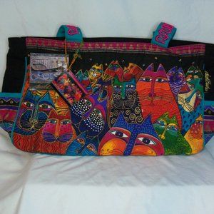 Laurel Burch Fantasticats Shoulder Tote